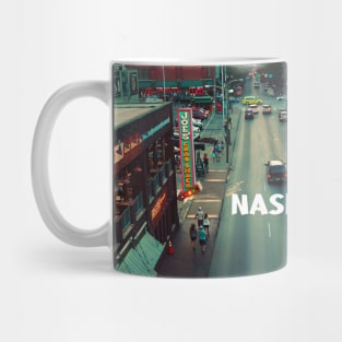 Cool sunset photography of Nashville Tennessee skyline sunset sky USA city break Mug